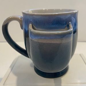 Creative Co-Op Stoneware Mug with Tea Bag Holder